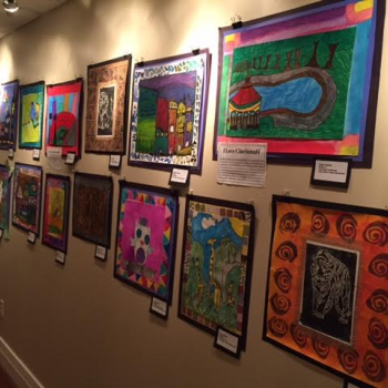 A display of JFD artwork at Western Hills Country Club